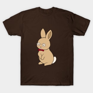 Brown rabbit with glasses T-Shirt